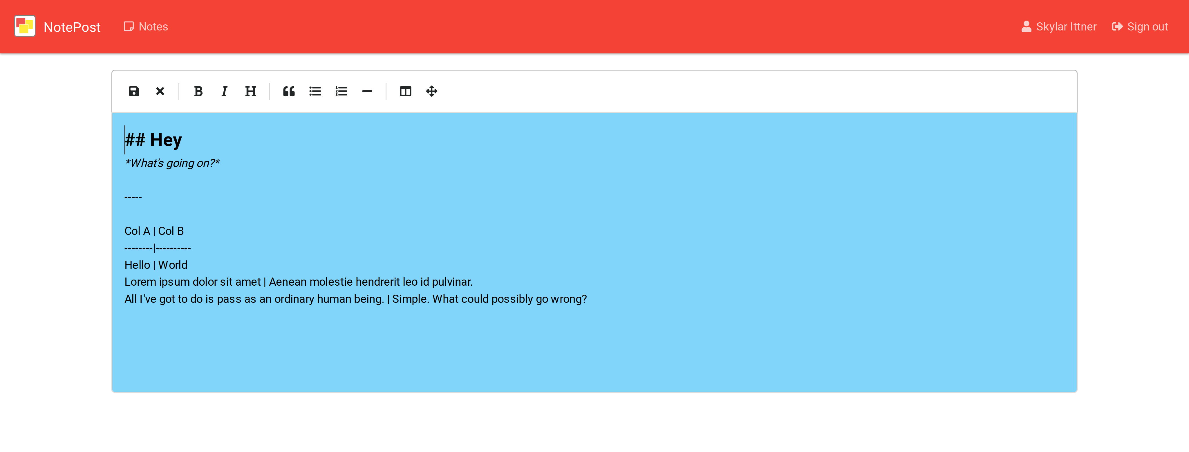 Formatting