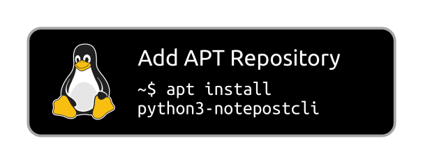 Download for Linux (via APT: python3-notepostcli)